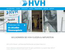 Tablet Screenshot of hvh-fliesen.de